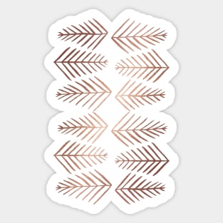 Pine trees - copper Sticker